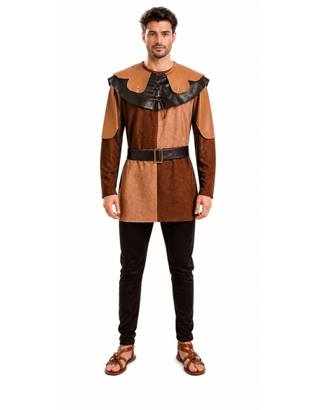 Costume Medievale Marrone Taglia L | Costumi per Adulti Il Re del Carnevale